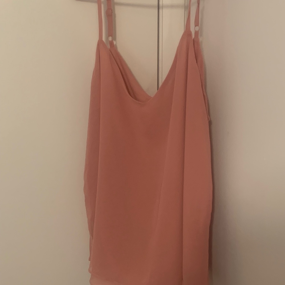 Torrid Sophie Dusty Pink Double Layer Cami